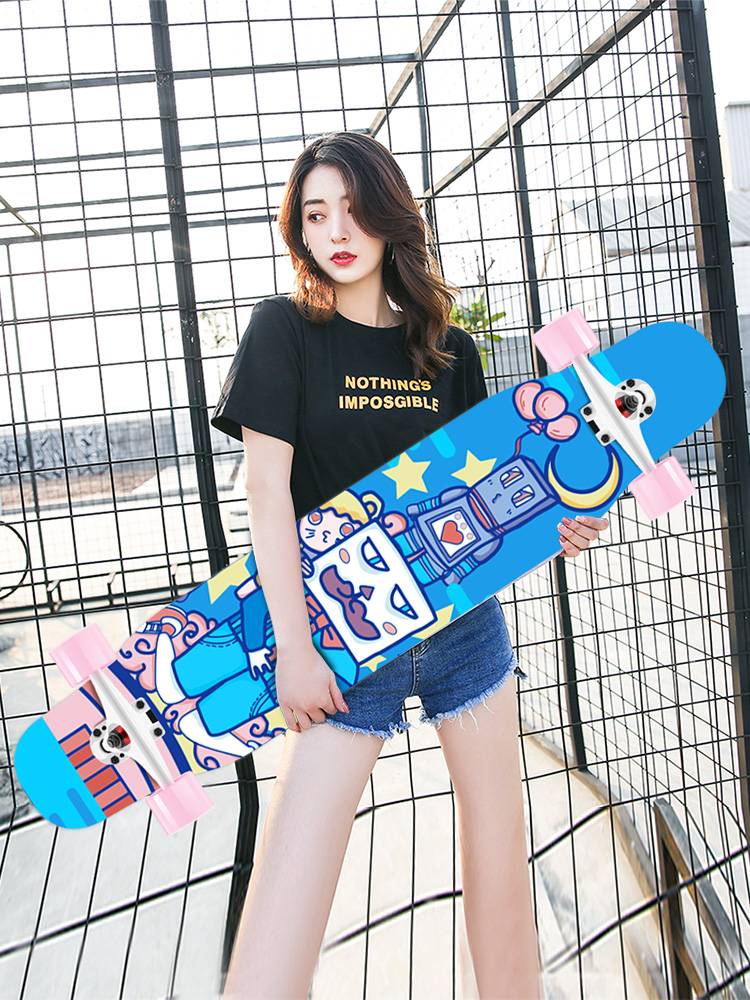 KISODO professional skateboarding board adult children boys and girls sports four -wheel scooter 101 12 -year -old beginner
