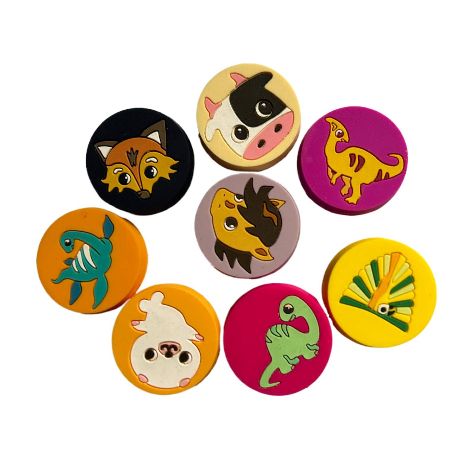 2024 new models of a variety of foreign single -tail tennis shock absorbers silicon glue absorbers cartoon letters emoji emperor