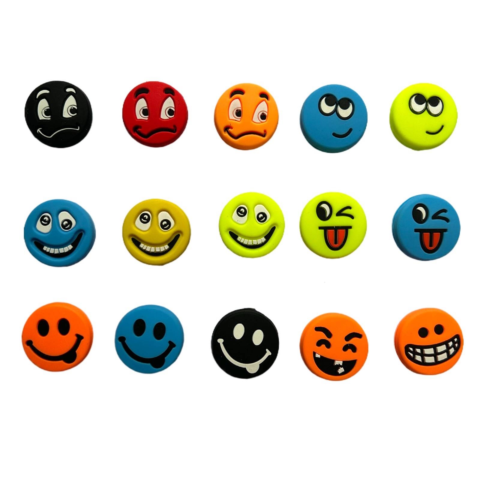 2024 new models of a variety of foreign single -tail tennis shock absorbers silicon glue absorbers cartoon letters emoji emperor