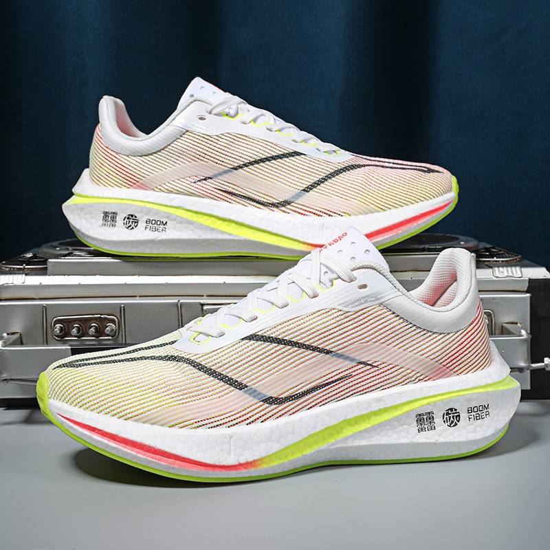 Li Ningfei 3C Carbon Board Running Shoes Men's Summer Nets breathable students Children's track and field running shoes body test training
