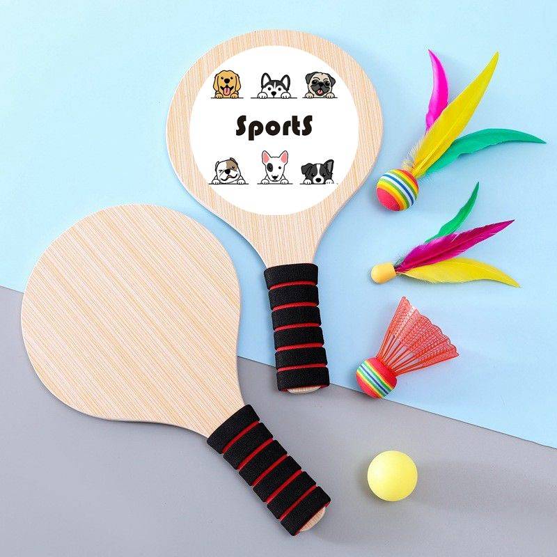 Xinjiang freezing board badminton racket indoor hair ball Sanmao ball board badminton suit thick solid wood adult fitness exercise