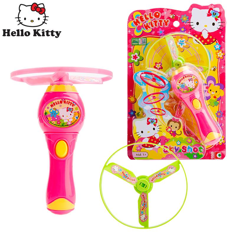 HelloKitty Sanrio Katie Cat Girl Passing the Kitchen Kitchen Cut Loading Bamboo Dragonfly Toys