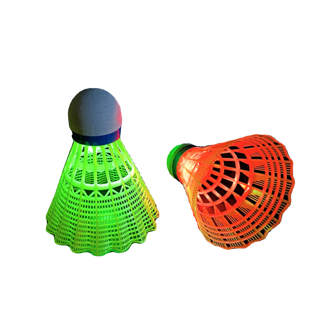 Badminton luminous badminton goose feather windproof wind -resistant interior and outdoor training nylon plastic night fluorescence light shines