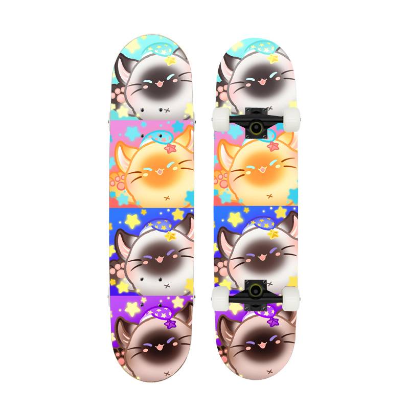 Eggs party, Siamese Cat, 6-12-year-old junior male, four-wheeled skater