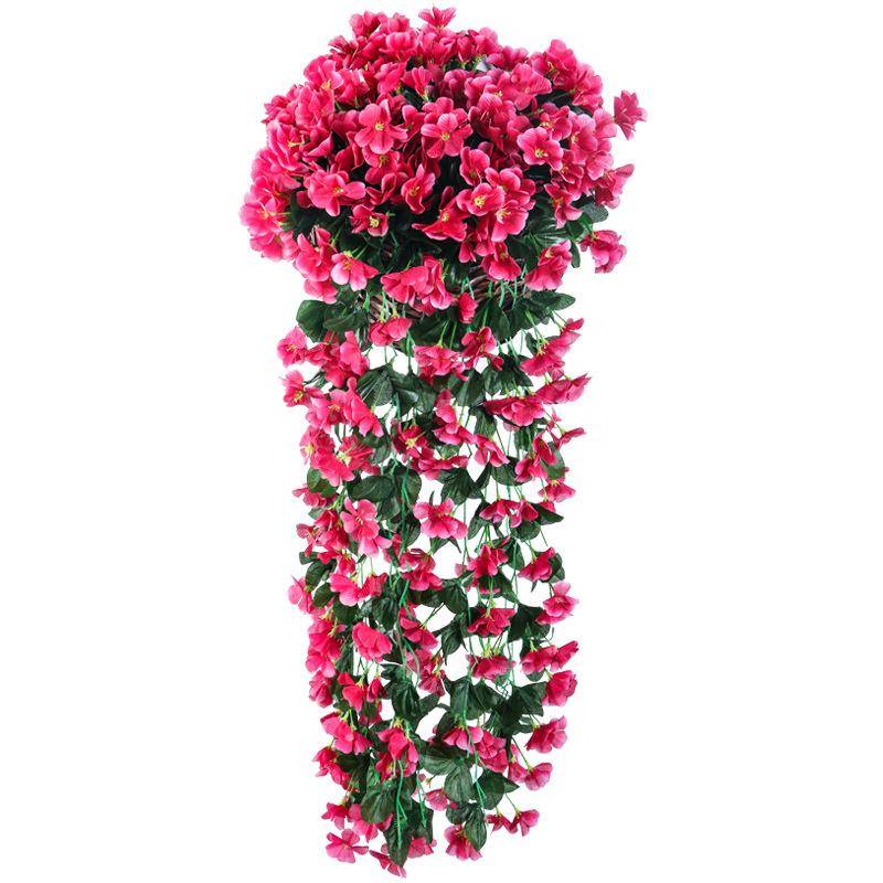 Wall -mounted wedding flower bars, hydrangea, hiking flower hanging home decoration flower bundle photography props, wedding soft furnishings flower material simulation flower vine