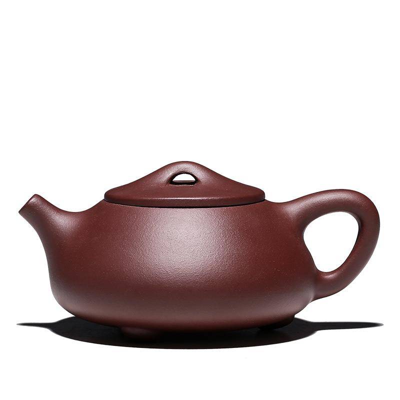 Yixing master handmade purple sand pot stone scoop inner wall chapter ball hole teapot