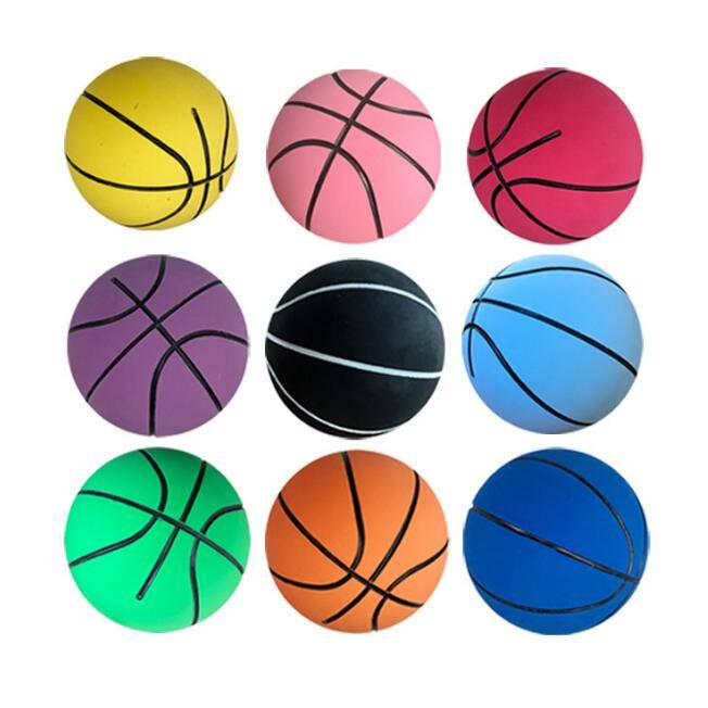 6cm mini hollow high elastic ball rubber decompressing the leather ball ballball small handball student children toy small basketball
