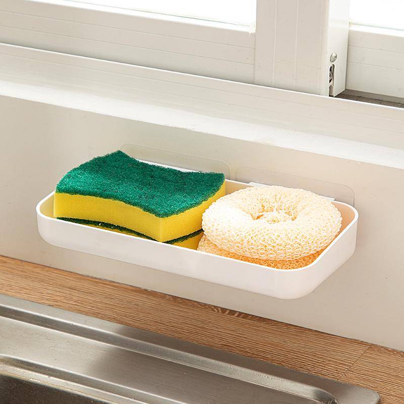 Rag draimplate kitchen storage wall hanging green onion ginger, garlic, garlic, water tank, wash dishes, sponge steel wire drain basket