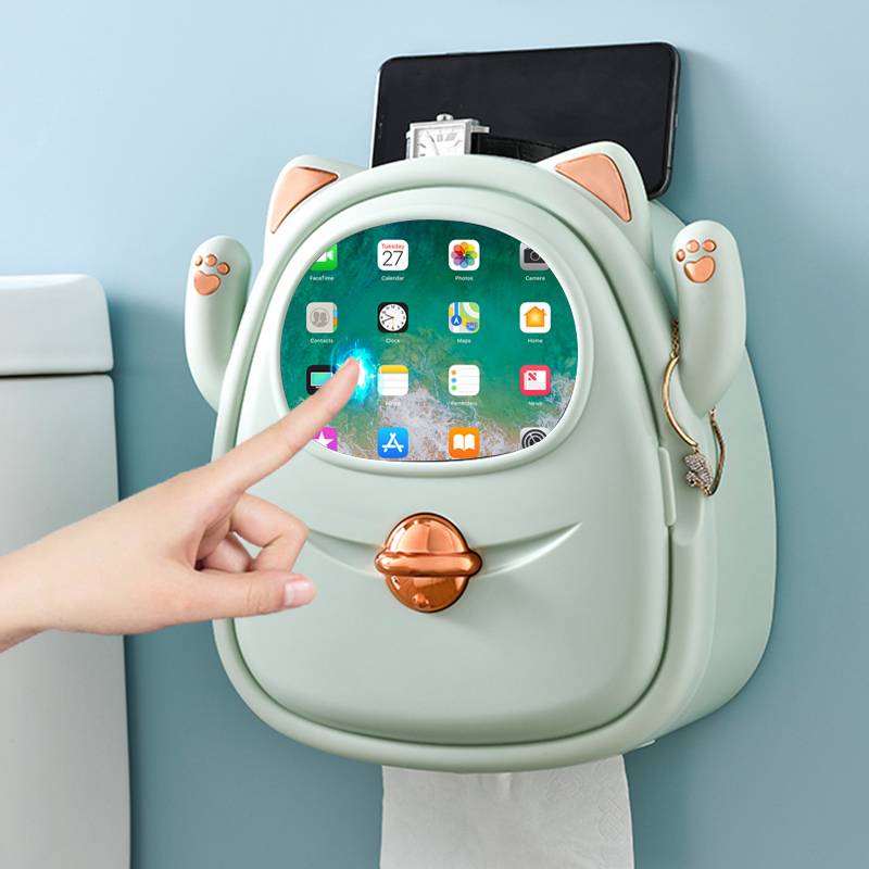 Global buying FS toilet paper box wall -mounted toilet toilet paper box waterproof pumping paper box toilet paper rolling paper