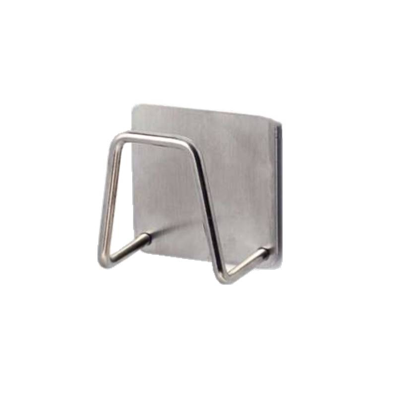 304 Stainless Steel Hook Dish Washing Washing Waterfall Sponge Steel Ball Drivers Wall hanging Wall -mounted Point Card Cover Storage Hanging Football Shelf