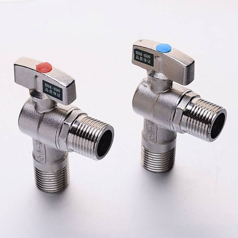 Tianyi Golden Bull A triangle valve ball valve all -copper all -copper large flow water heater wall hanging boiler 4 minutes 6 minutes cold and cold