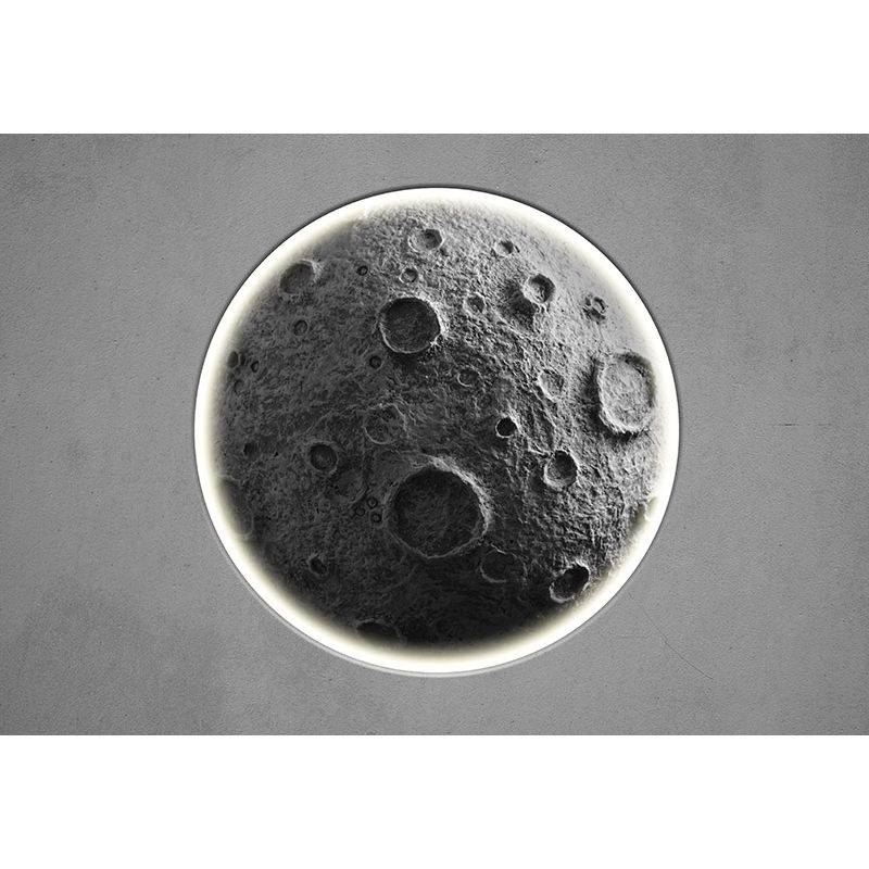 6D Industrial Wind Moon Carving Background Wall Coffee Coffee Restaurant Wallpaper Milk Tea Shop Wall Together 2023 New Net Red Restaurant