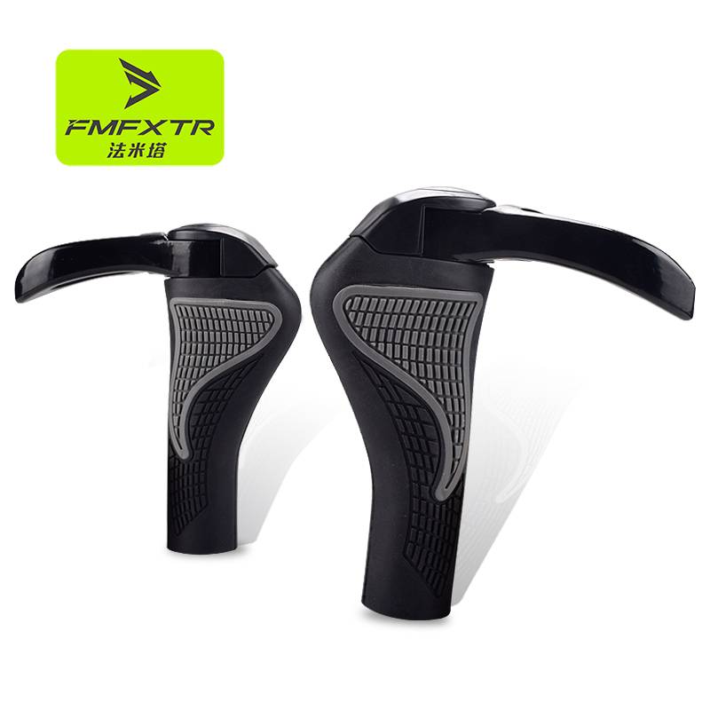 Bicycle handlebar with cattle and sheep horny auxiliary geckon anti -skid hill handlebar handlebar meatball shock absorption universal handle