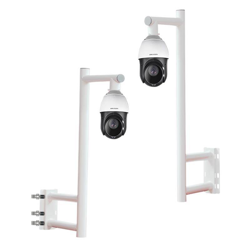 L -shaped wall monitoring bracket outdoor exterior stainless steel gun ball wall binding wall monitoring bracket standing rod pillar