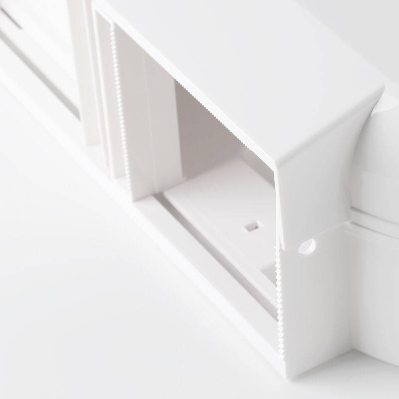 Shengbang Xindelang bathroom double -rolled paper towel rack large roll paper box wall -mounted plastic large plate paper box hotel toilet