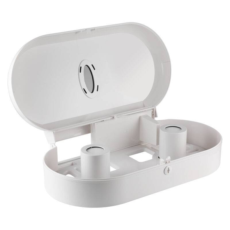 Shengbang Xindelang bathroom double -rolled paper towel rack large roll paper box wall -mounted plastic large plate paper box hotel toilet