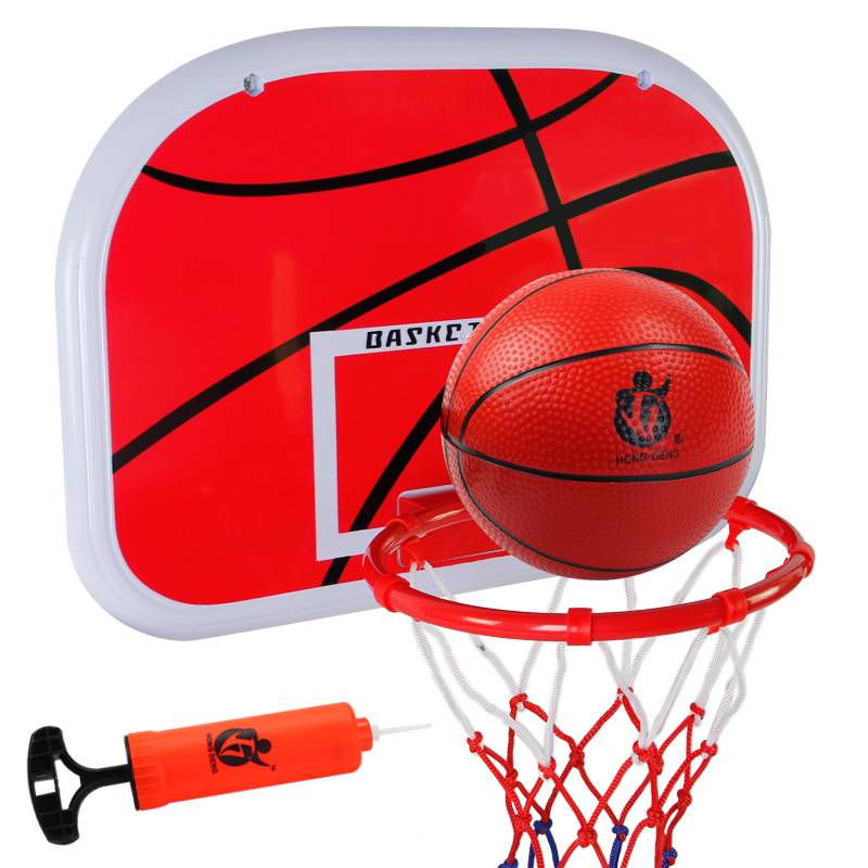 Donald Person -Hanging Basketball Frame Shooting toy Children's basketball rack hanging wall basketball basket baby leather ball house household
