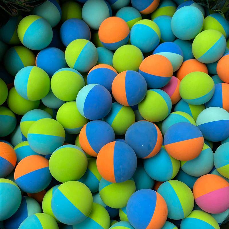 6CM beginner training squash fast, hollow high elastic ball player ball rubber elastic ball hit speed training