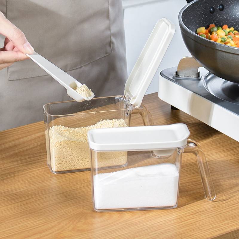 Global purchase of FS Japanese seasoning box suite Kitchen Sales MSG collection box avoid punching can be wall -mounted feasting tape