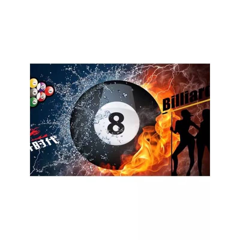 3D Billiard Hall Decoration Wallpaper Channel Room Snooker Wall Hall Club Decoration Background Wallpaper Wall Cloth
