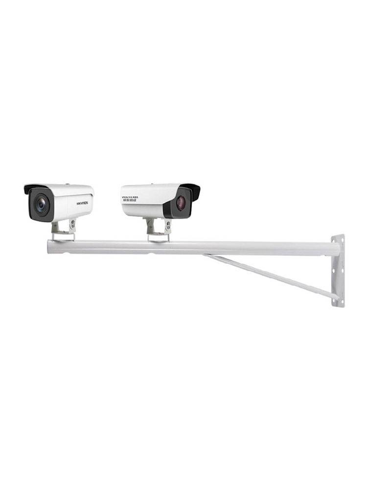 Monitor the camera bracket and extend the outdoor dual -gun outdoor wall surface horizontal arm hug and electric wire hug wall