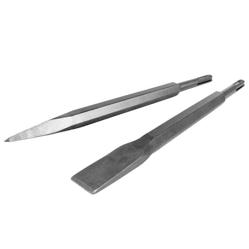 Raymond round handle four pits 14mm sharp chisel flat jet two pits, two pits, two -slot electric hammer electro -picking head wall concrete opening