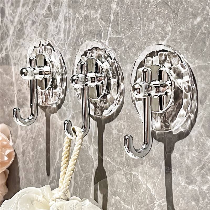 Global purchase of FS light luxury hook sticky glue strong load -bearing free punching bathroom bathroom adhesive hook wall door without marks