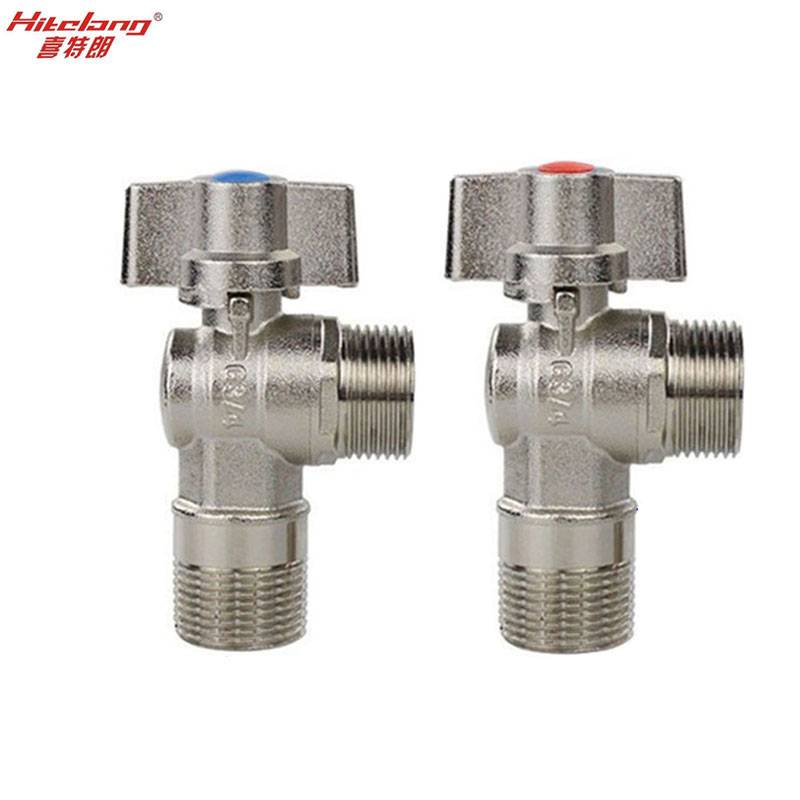 All -copper large flow ball core triangle valve 6 points 4 points, 6 points, 6 points, water heater wall hanging boiler 6 points, 4 points of water valve switch