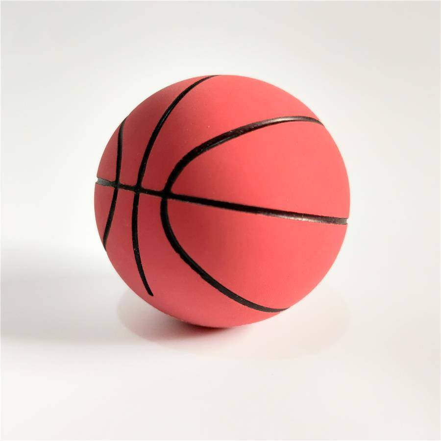 6 cm rubber hollow elastic ball beginner basic training skins toy basketball can print logo