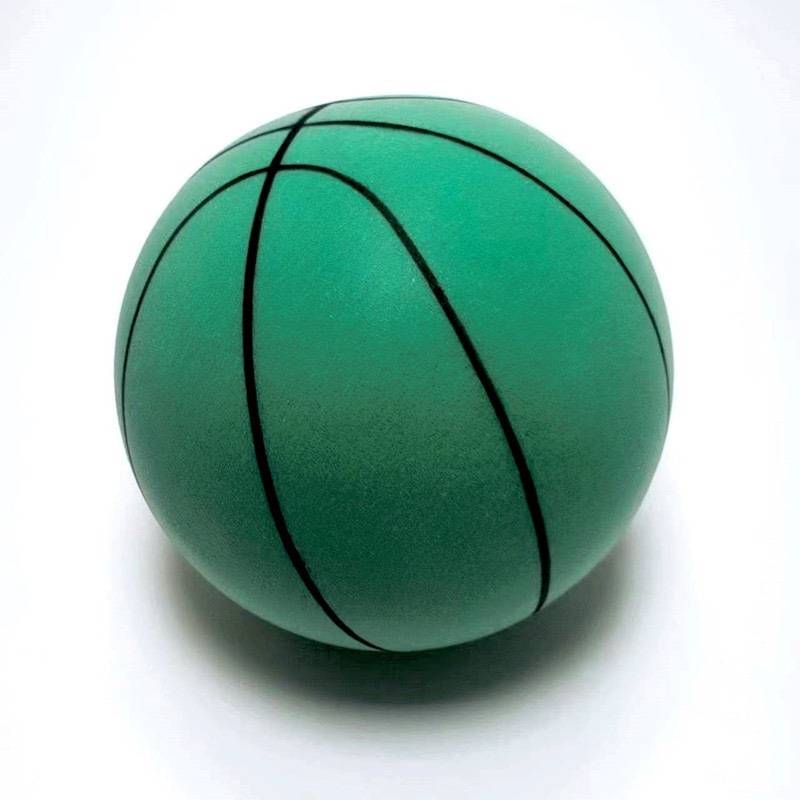(No. 3) Silent ball [Basketball Pattern] Green Internet Loan+Card