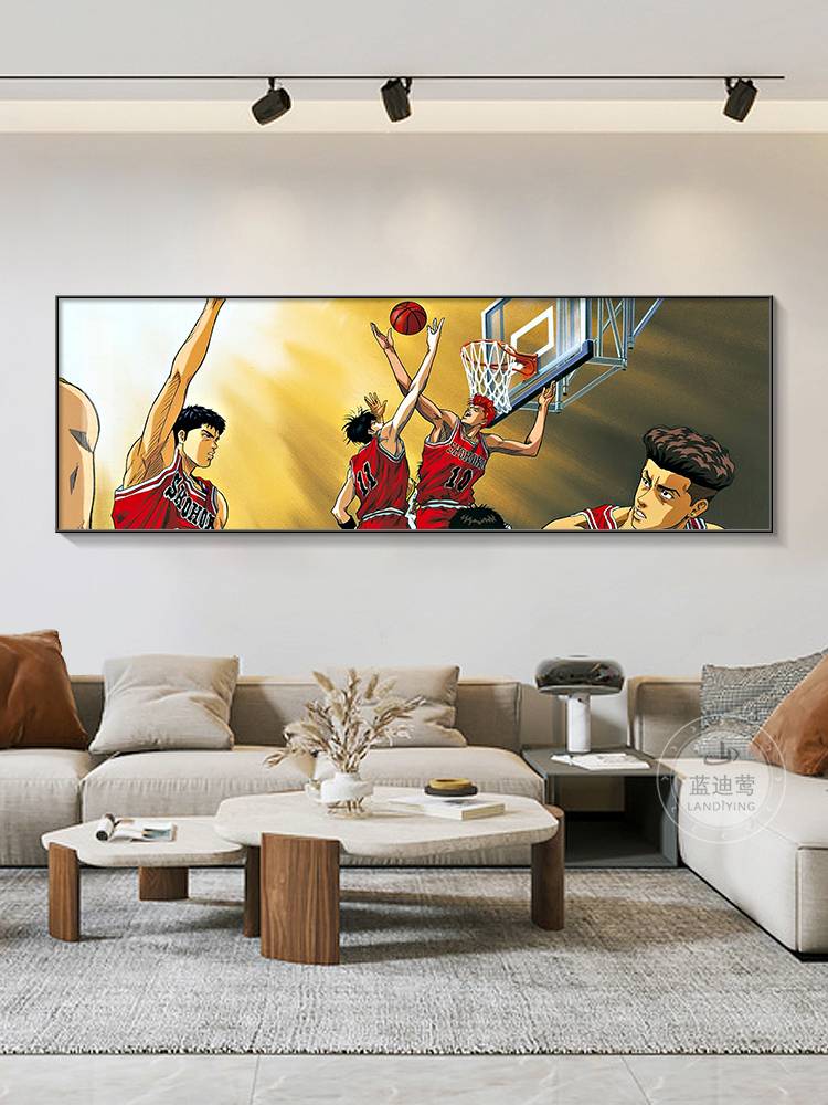 Slam Dunk Hanging Painting Anime Basketball bedroom bedside decoration painting Sakuragi flower road living room sofa background wall mural
