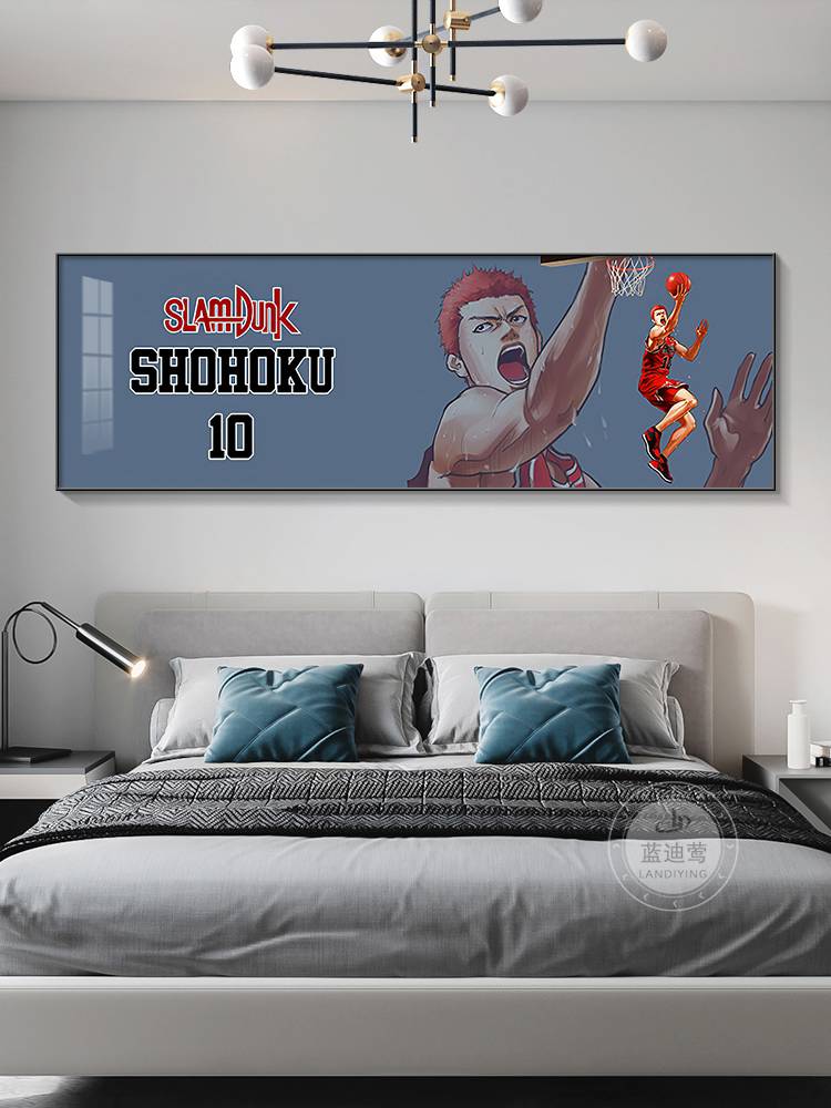 Slam Dunk Hanging Painting Anime Basketball bedroom bedside decoration painting Sakuragi flower road living room sofa background wall mural