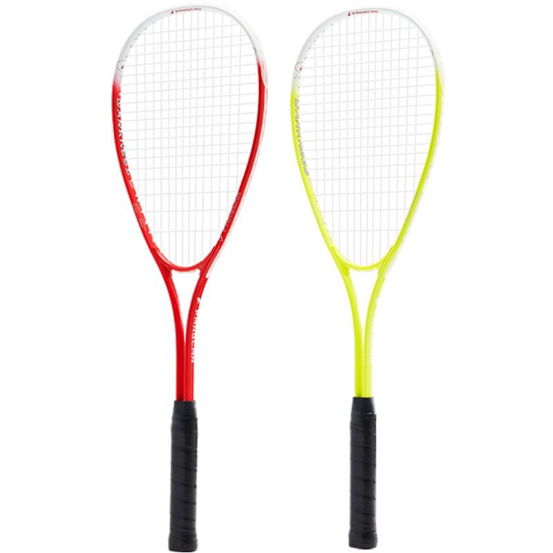 Squash racket Scholars Fang Can genuine aluminum alloy tape yellow red red red red -giving football racket bag full set of equipment