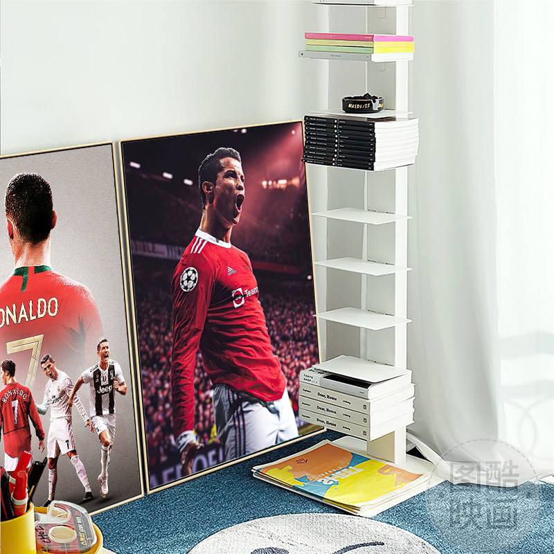 Cristiano Ronaldo decoration living room background wall bedroom porch character murals Real Madrid Champions League Manchester United football poster hanging painting