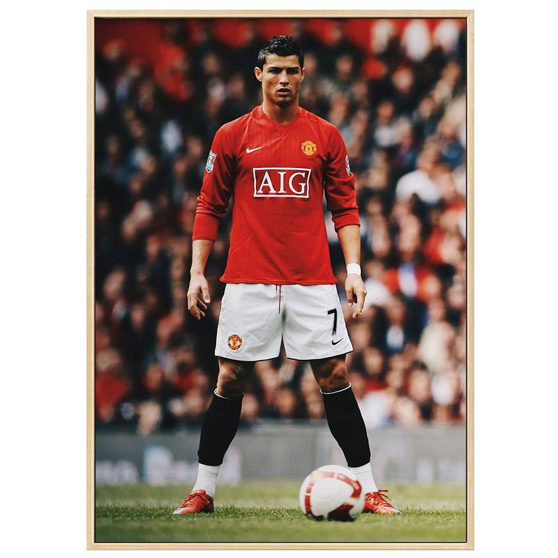 Cristiano Ronaldo decoration living room background wall bedroom porch character murals Real Madrid Champions League Manchester United football poster hanging painting