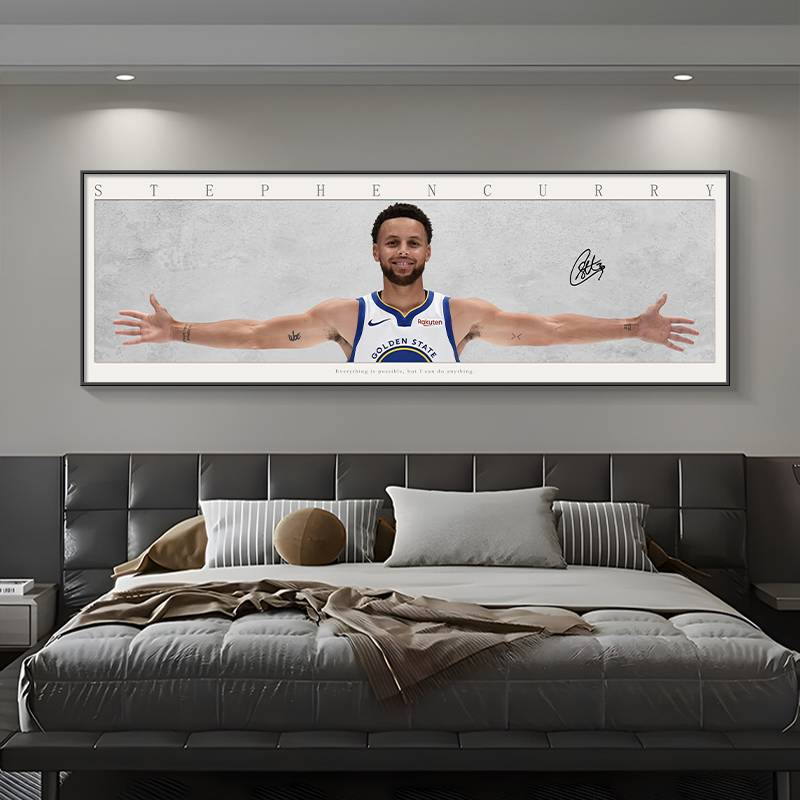 Star Woodpiece Hanging Painting Jordan Kobe Living Room Decoration Painting James Curry Boy Boat Basketball Make