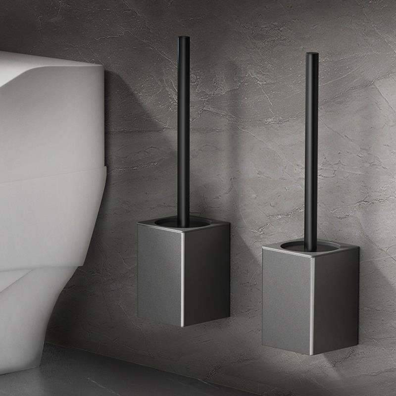 Toilet brush wall -mounted shelves houseless corner toilet toilet toilet, placement of cleaning artifacts to avoid punching