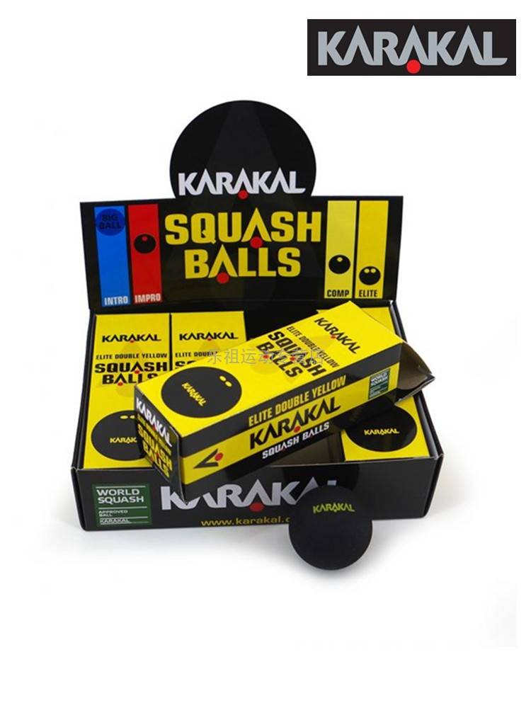 Karakal Squad Ball Primary School Blue Dot Single Double Yellow Point Professional Competition Black Gout Ball White Double Yellow Point