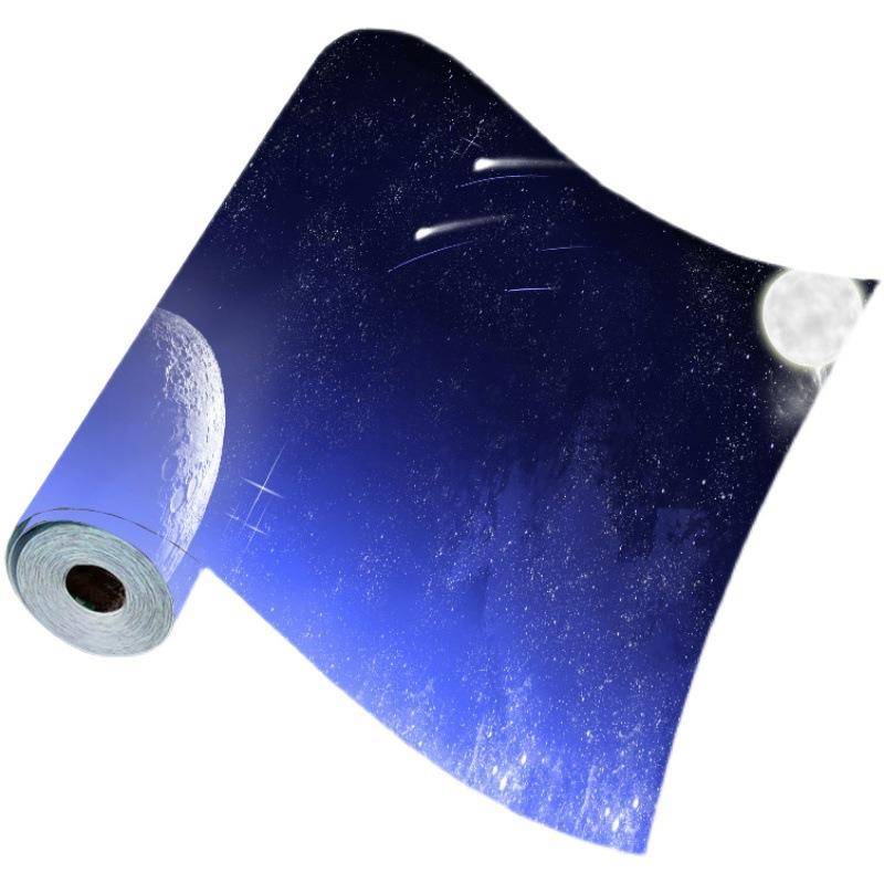 2D5M Starry Self -Paste Paste Wallpaper Children's Room Bedroom Science Fiction Plastic Background Painting Wall Paste Ceiling Wallpaper