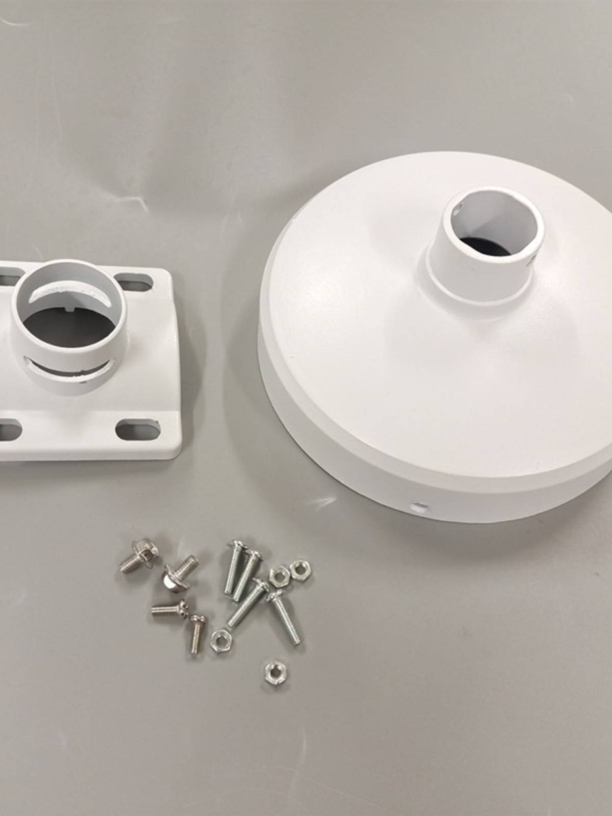 9cm short monitoring hemisphere bracket hug poles hanging top hug pillar aluminum alloy material hug wall installation storage rack