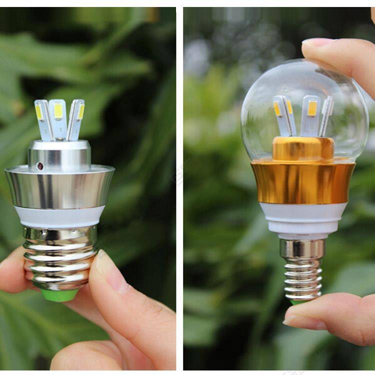 Super bright LED light bulb 3W5W/7W transparent ball bubble wall lamp Special threaded energy saving energy bulb magic bean chandelier bulb