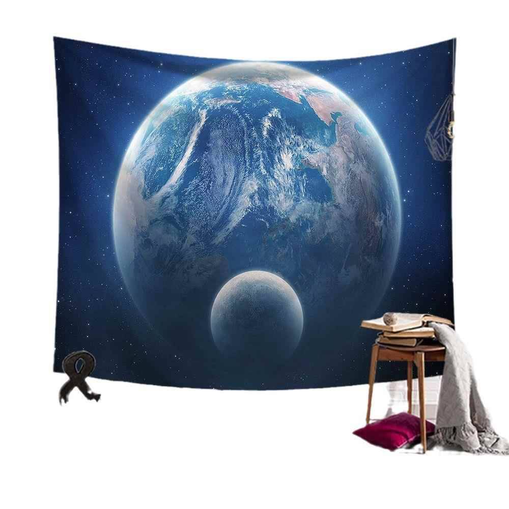 Ins hanging cloth planet printed tapestry net red dormitory background cloth bedroom decorative wall -mounted cloth wall cloth tablecloth sun and moon