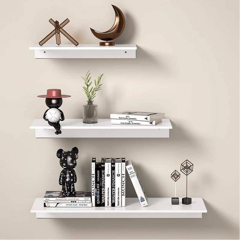 One word partition magazine on the aluminum alloy wall storage bookshelf bedroom living room hand -made honorary wall hanging shelf