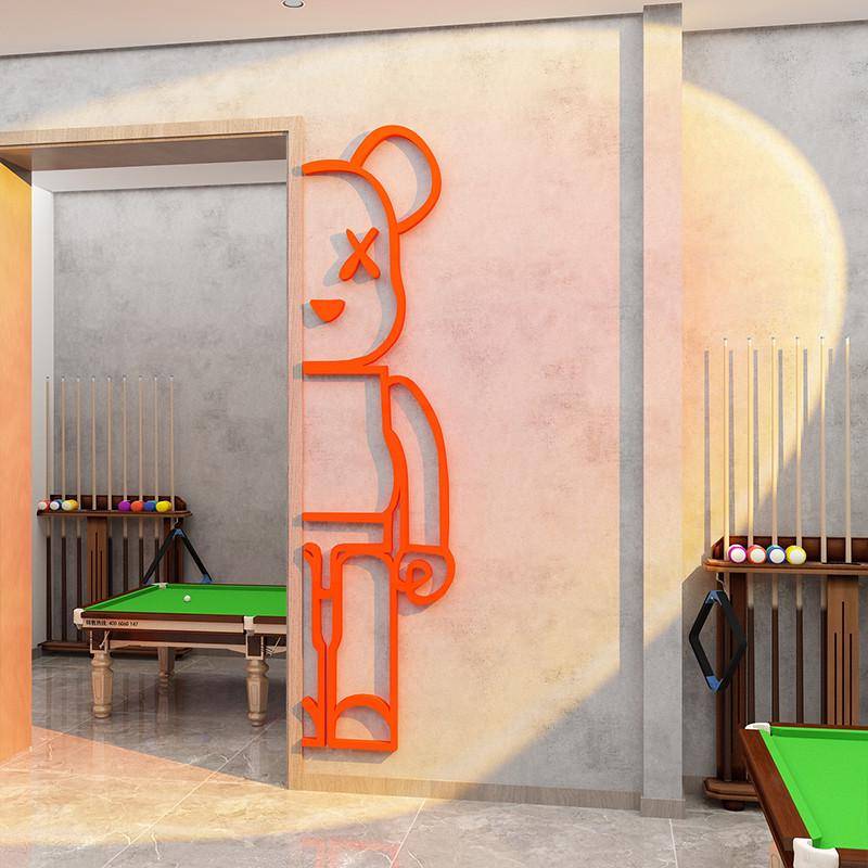 Billiards Hall Room Decorative Hanging Painting Network Red Wall Facial Packing Area Launching Stickers Mahjong Pavilion Furniture Daquan