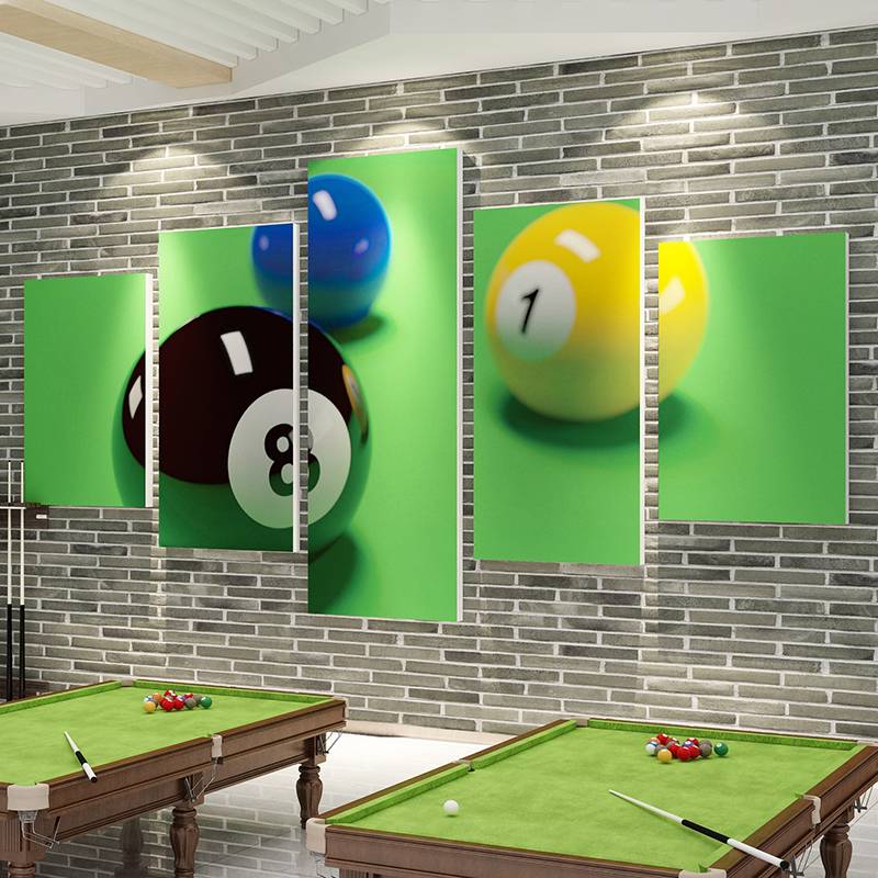 Billiards Hall Room Wall Decoration Net Red Club Cold Macration Cultural Poster Creative Background Sticker Design