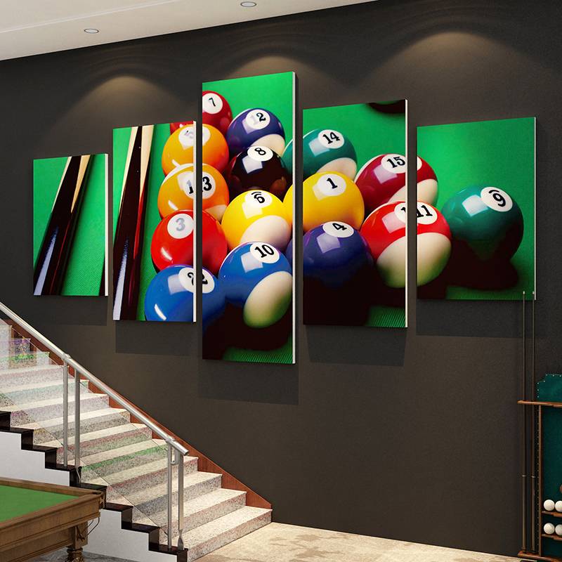 Billiards Hall Room Wall Decoration Net Red Club Cold Macration Cultural Poster Creative Background Sticker Design