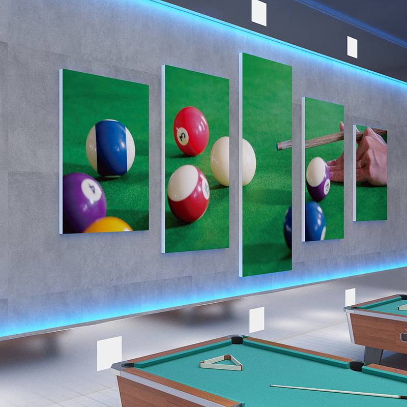 Billiards Hall Room Wall Decoration Net Red Club Cold Macration Cultural Poster Creative Background Sticker Design