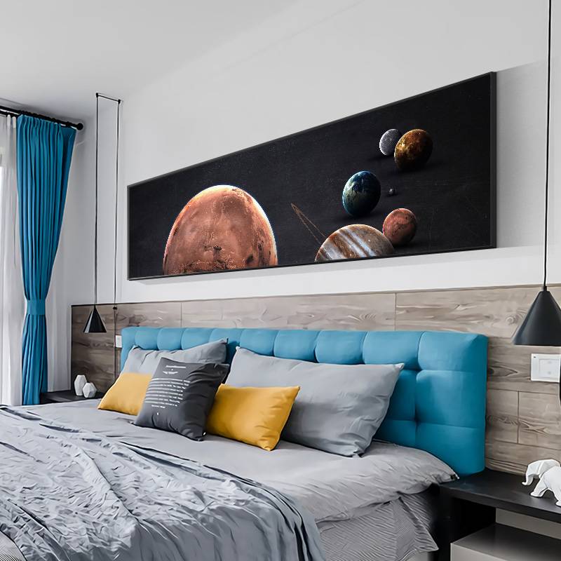 Boy's bedroom bedside decoration painting youth room Kobe hanging painting boys and children's room wall star mural murals