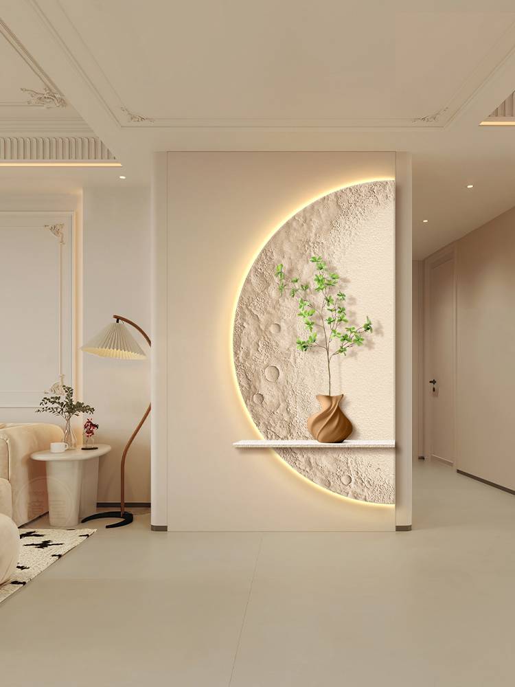 Creative Green Plant Corridor Passing Living Room