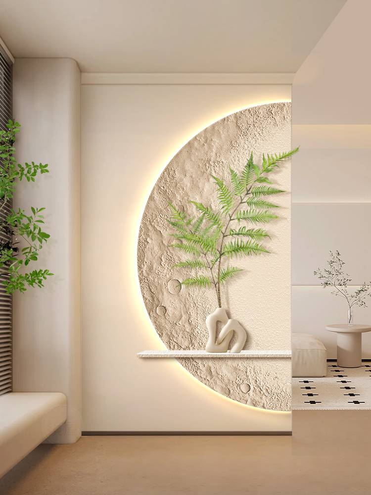 Creative Green Plant Corridor Passing Living Room